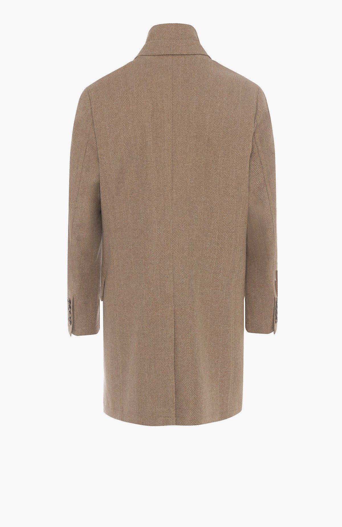 Steele Camel Heringbone Wool Topcoat - MENS - Cardinal of Canada-CA - Steele Camel Heringbone Wool Topcoat