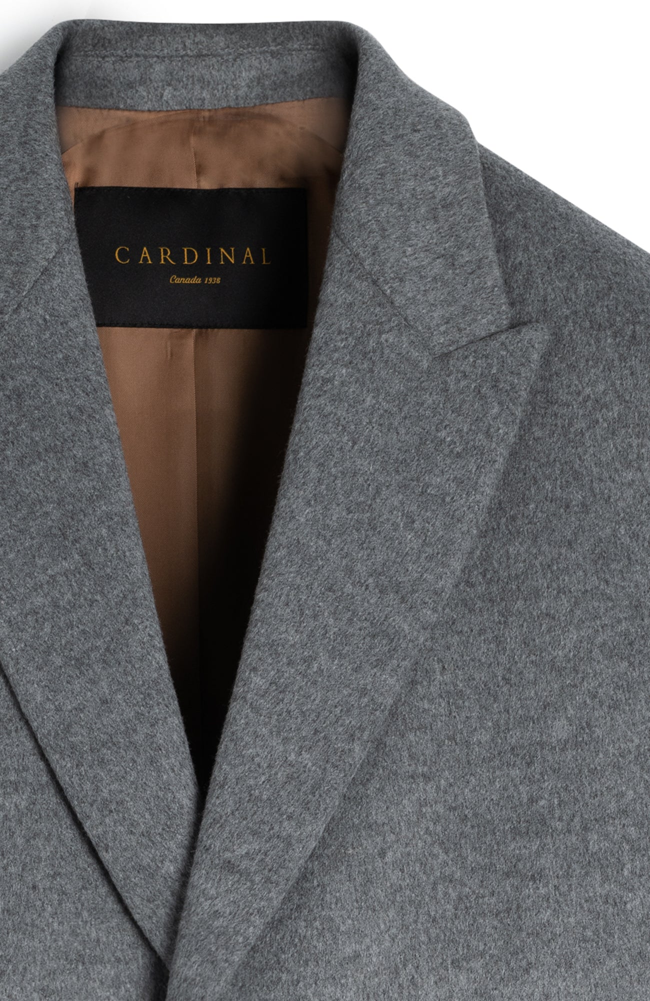 SUTTON LIGHT GRAY WOOL OVERCOAT - Cardinal of Canada-CA - sutton grey topcoat