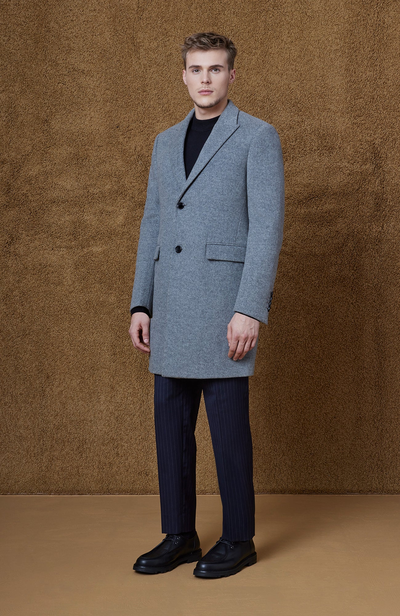 SUTTON LIGHT GREY WOOL TOPCOAT - Cardinal of Canada - CA - SUTTON LIGHT GREY WOOL TOPCOAT