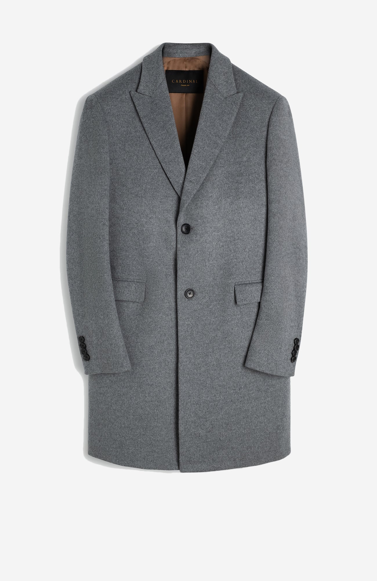 Sutton Light Grey Wool Topcoat - Cardinal of Canada - CA - Sutton Light Grey Wool Topcoat