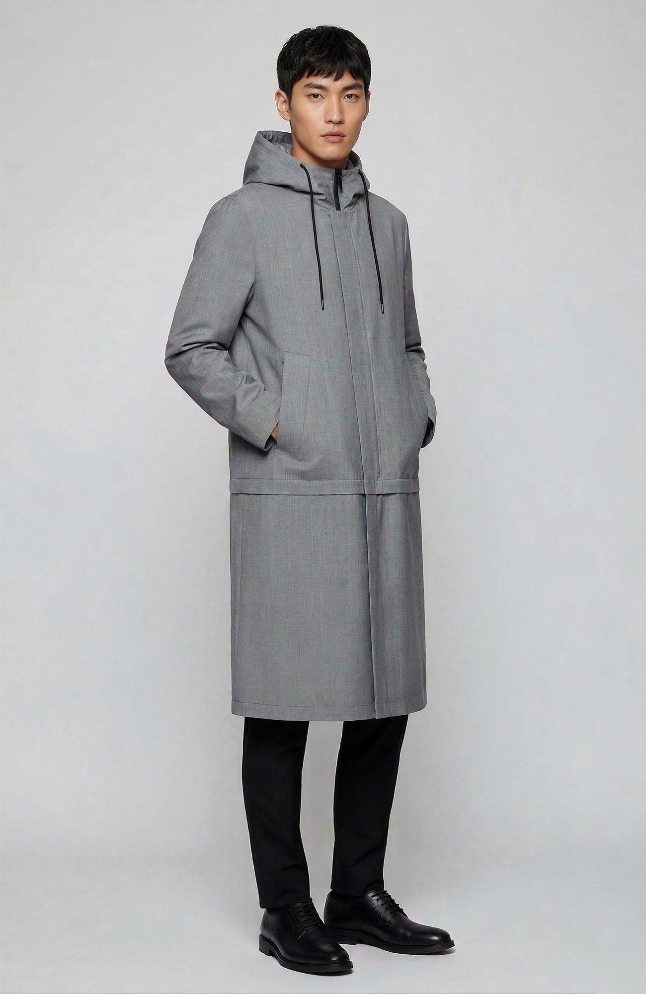Trent Light Grey Modern Water Resistant Topcoat - Cardinal of Canada - CA - Trent Light Grey Modern Water Resistant Topcoat