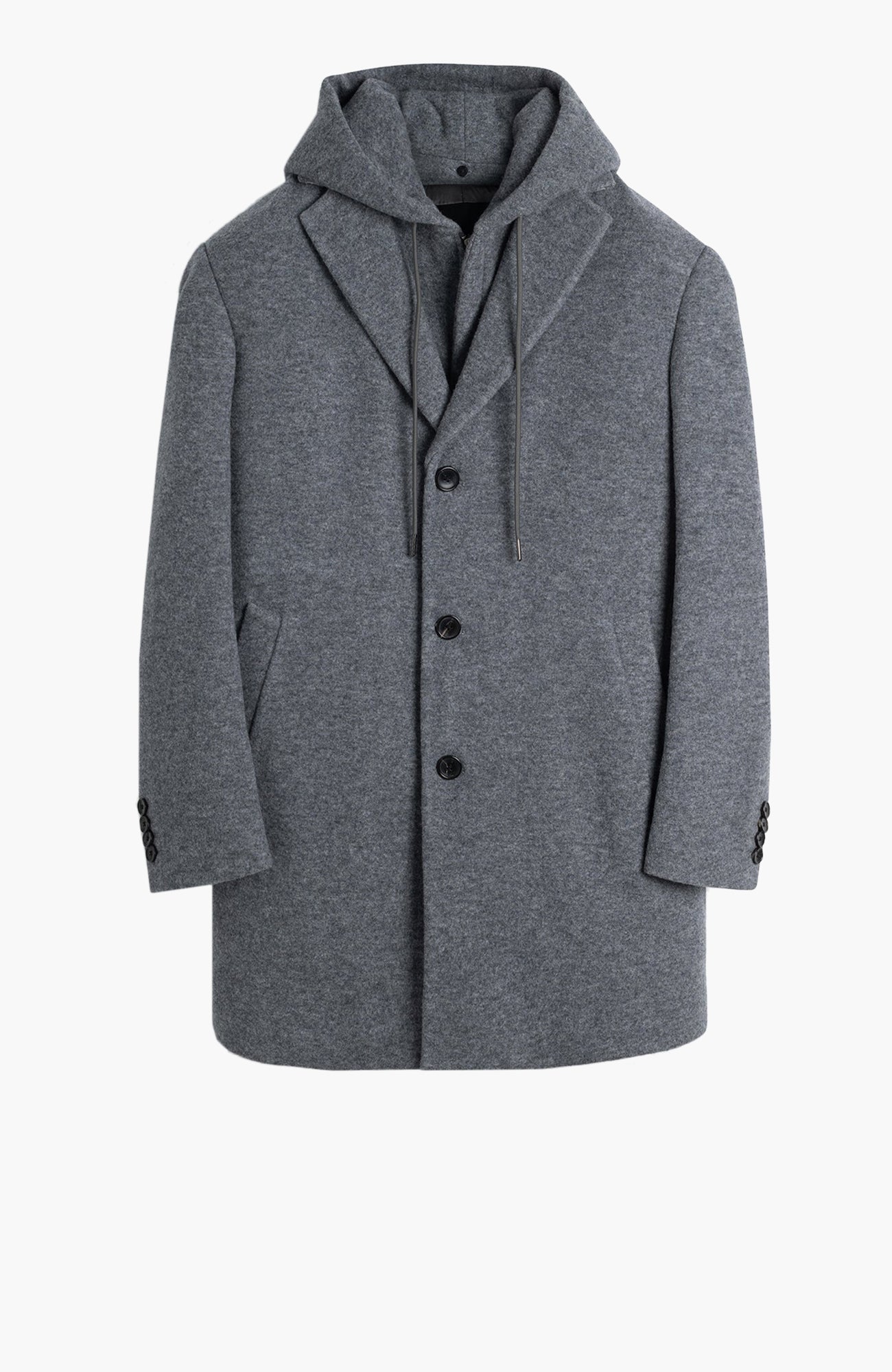 Tyson Charcoal Topcoat With Primaloft Insulation - MENS - Cardinal of Canada-CA - Tyson Charcoal Topcoat With Primaloft Insulation